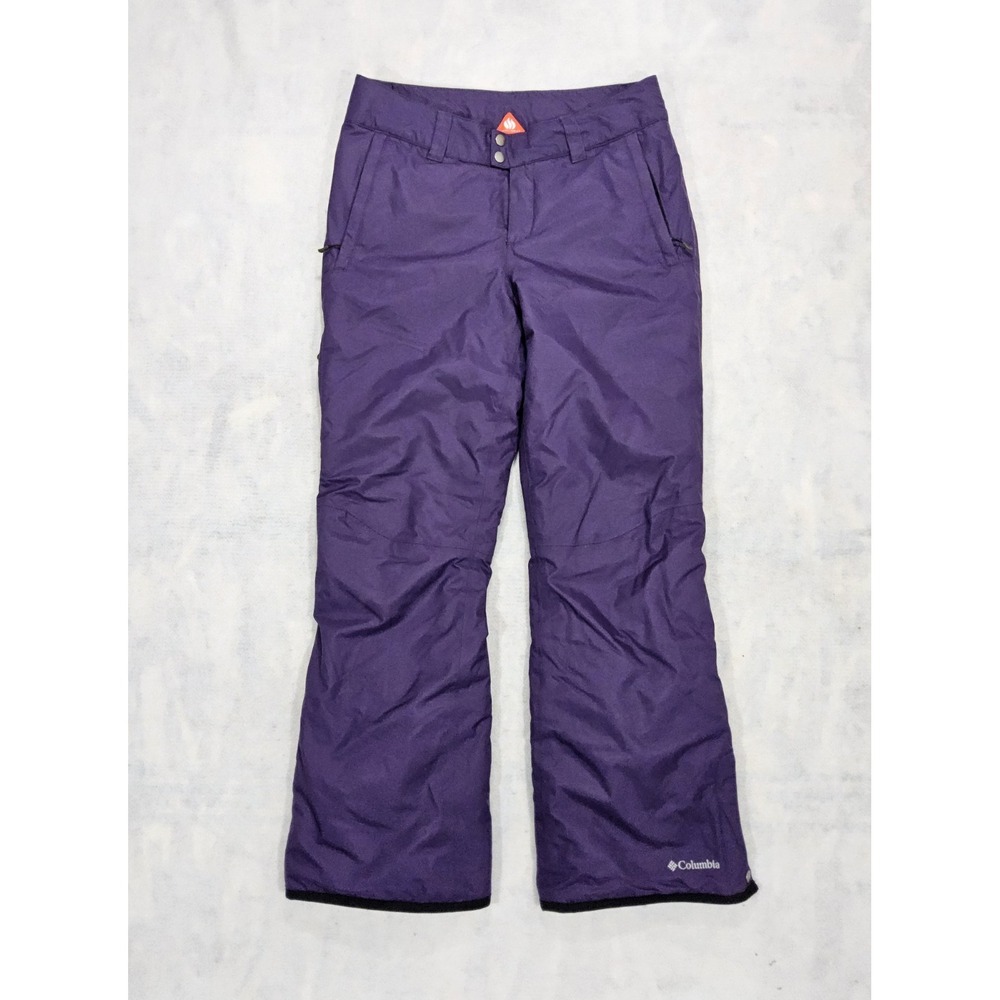Columbia Womens Ski Pants M Omni-Tech Omni-Heat Waterproof  Snow‎ Purple Bootcut